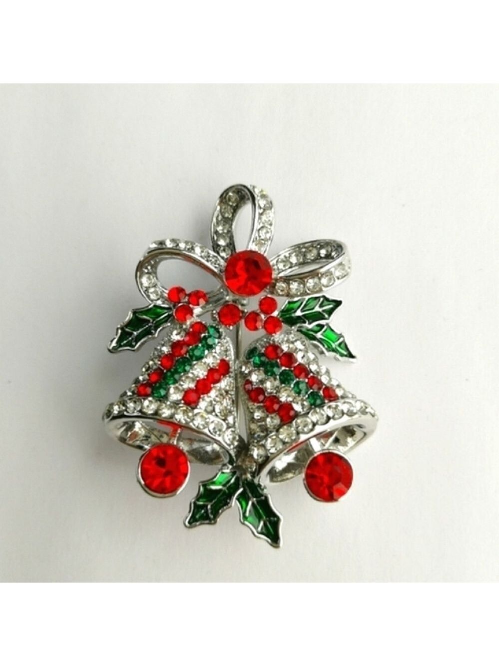 Christmas Brooch Bells crystal 🆕
